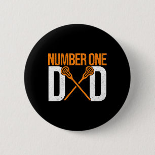 Nummer eins Vater Lax Player Vater Lacrosse Stick  Button