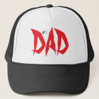 Nummer eins Vater rot und schwarz Cool