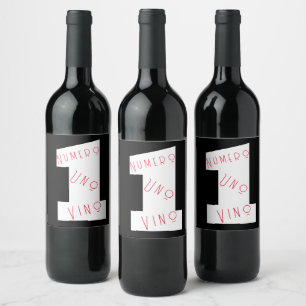 Nummer Eins Weinkennzahl Uno Vino visueller Text Weinetikett