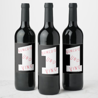 Nummer Eins Weinkennzahl Uno Vino visueller Text Weinetikett