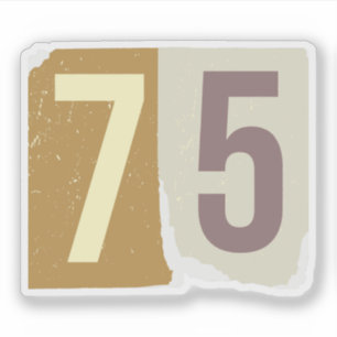 Nummer Magazin Lösegeld 75 Aufkleber