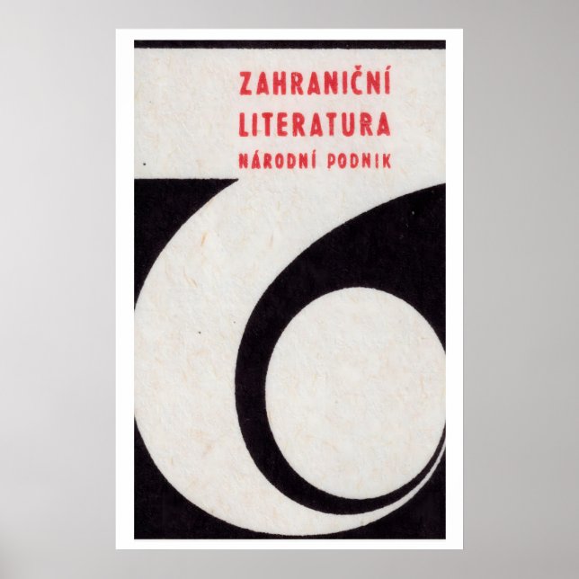 Nummer Sechs Matchbox Kunst Druck, Tschechoslowaki Poster (Vorne)