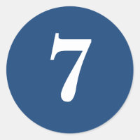 Nummer Sieben Planung liefert einfache 7 Marine we