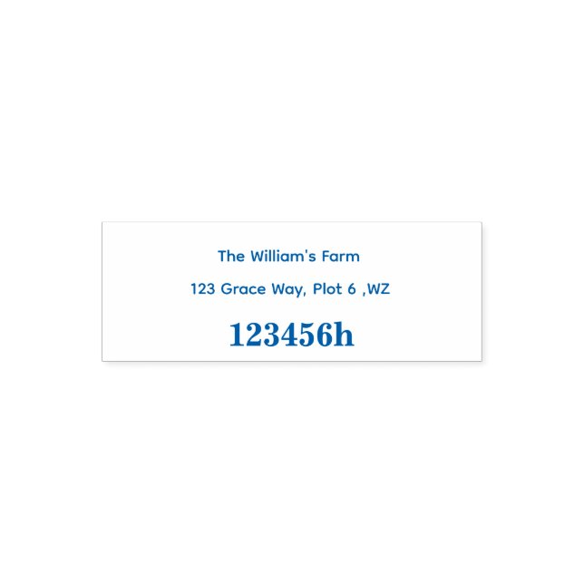 Nummer Stempel mit benutzerdefiniertem Datum (Design)