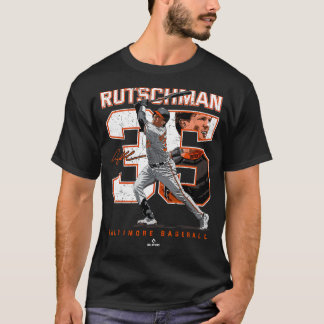 Nummer und Portrait Adley Rutschman Baltimore T-Shirt