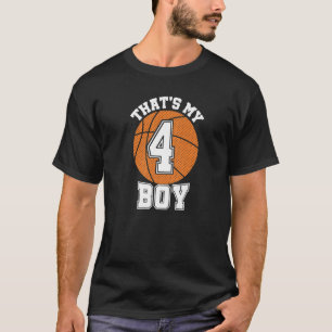 Nummer vier Das ist mein Basketball Mama Vater Fam T-Shirt