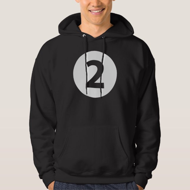 Nummer zwei hoodie (Vorderseite)