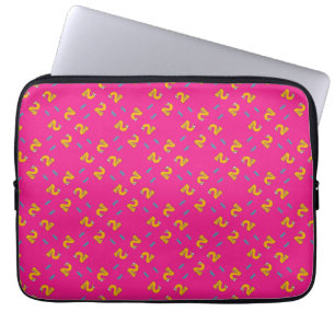 Nummer zwei pink laptopschutzhülle