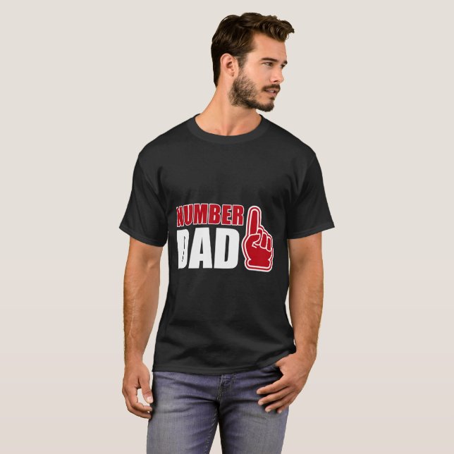 Nummerieren Sie ein T-Shirt des Vater-T - Shirt-| (Vorne ganz)