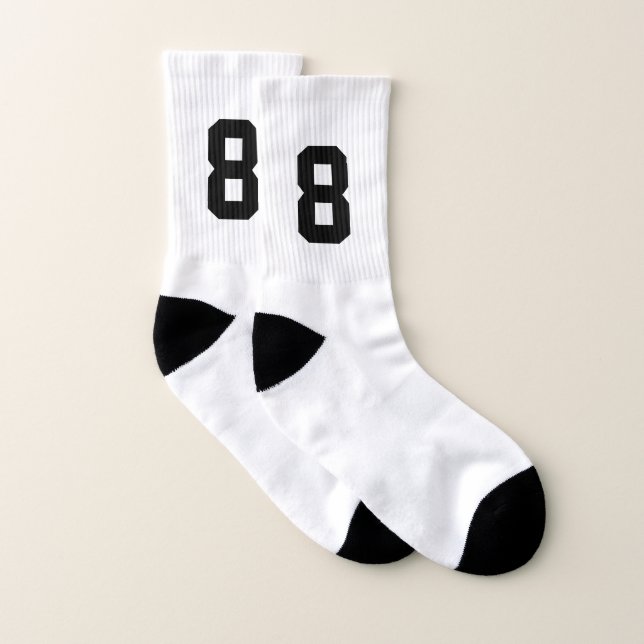 Nummerierte Sportsocken mit kundenspezifischer Socken (Paar)