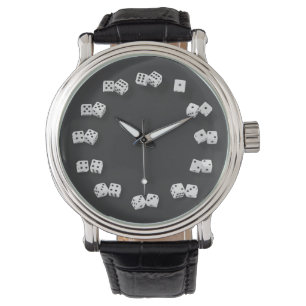 Nummerierte Würfel-Neuheits-Uhr Armbanduhr