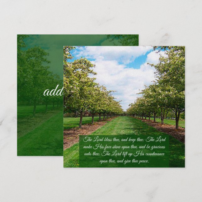 Nummern 6:24-26 Flachkarte (Vorne/Hinten)