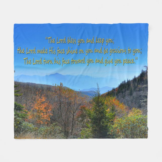 Nummern 6:24-26 fleecedecke (Vorderseite (Horizontal))