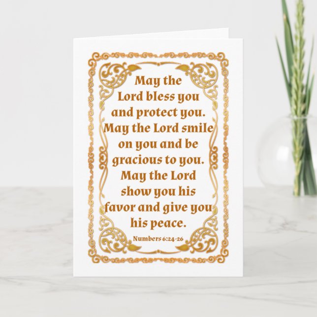 Nummern 6:24-26 Karte (Vorderseite)