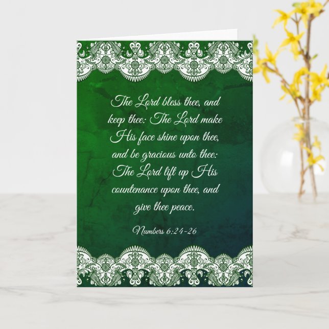 Nummern 6:24-26 Karte (Gelbe Blume)