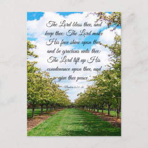 Nummern 6:24-26  postkarte