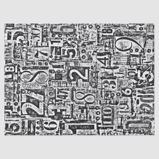 Nummerngewebe oder Entpackpapier Seidenpapier (Vorderseite)