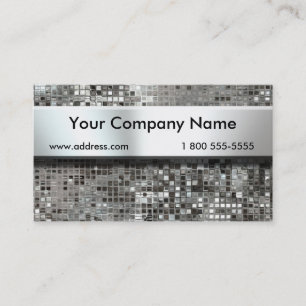 Nummernschild auf Paillette-Visitenkarten Visitenkarte