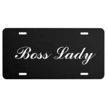 Nummernschild - Boss Lady