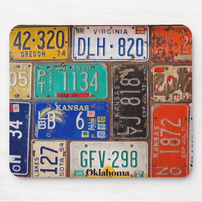 Nummernschild Mousepad (Vorne)