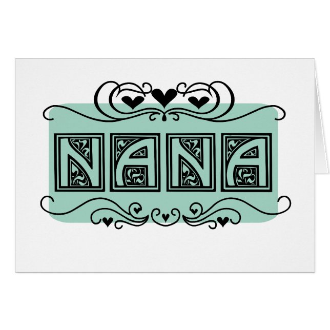 Nummernschild-Nana-T - Shirts und -geschenke (Vorderseite (Horizontal))