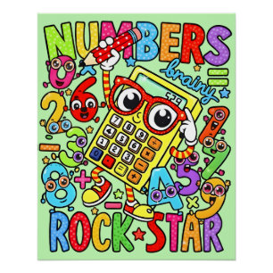 Nummerntag-Matheposter für Kinder UK-Schule 2026 Poster