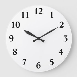 Nummernvorlage Große Wanduhr