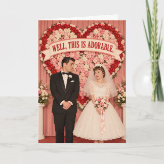 Nun, das ist eine liebenswerte Hochzeitskarte | Lu Karte