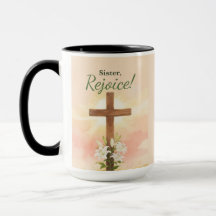 Nun freue dich Ostern Kreuz und Lilien