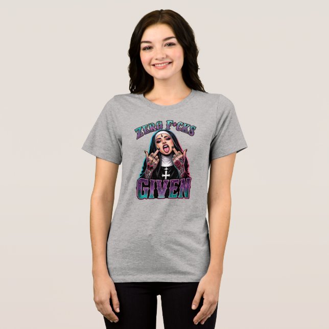 Nun Gegeben Tri-Blend Shirt (Vorderseite voll)