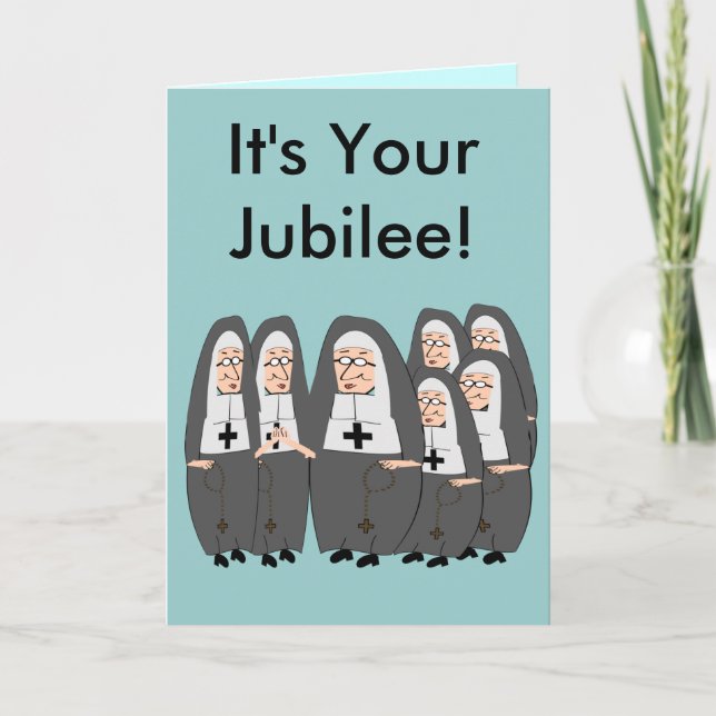 Nun Jubilee Cards Karte (Vorderseite)
