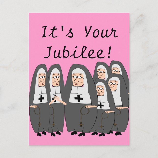 Nun Jubilee Cards Postkarte (Vorderseite)