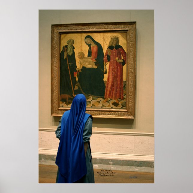 Nun, Malerei, Nationalgalerie der Kunst Poster (Vorne)