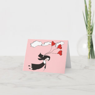 Nun Notecards Blank Inside Soaring Nun Karte