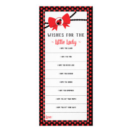 Nun, Wünsche, Baby Dusche, Kleine Ladybug Werbekarte
