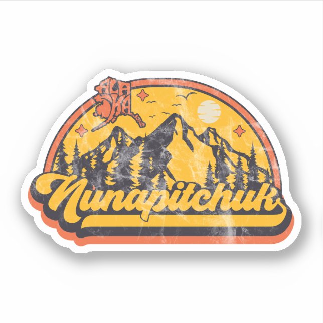 Nunapitchuk, Alaska Aufkleber (Vorderseite)
