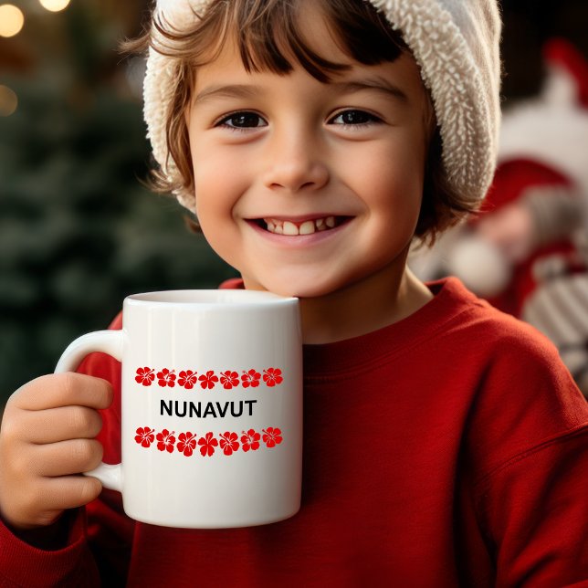 Nunavut Aloha Bands Red Light Color Kaffeetasse (Von Creator hochgeladen)