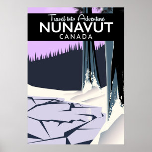 Nunavut Kanada Reiseplakat Poster