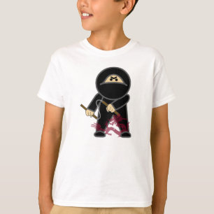 Nunchaku Ninja, der T - Shirt des verstecktes