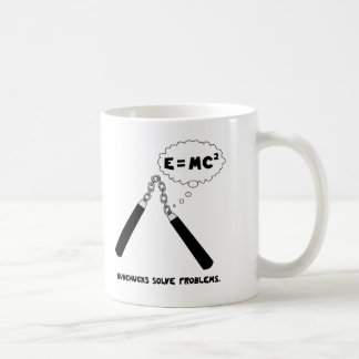Nunchucks lösen Probleme Kaffeetasse