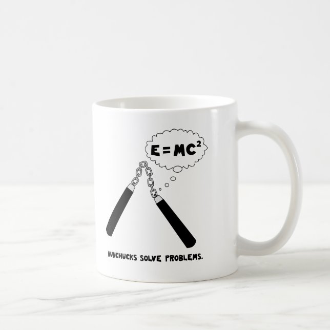 Nunchucks lösen Probleme Kaffeetasse (Rechts)