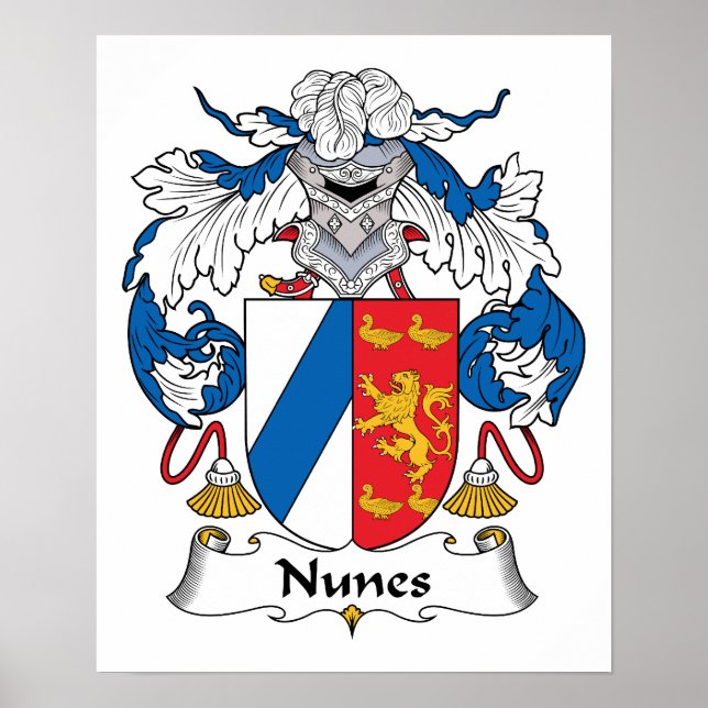 Nunes Familienwappen Poster (Vorne)
