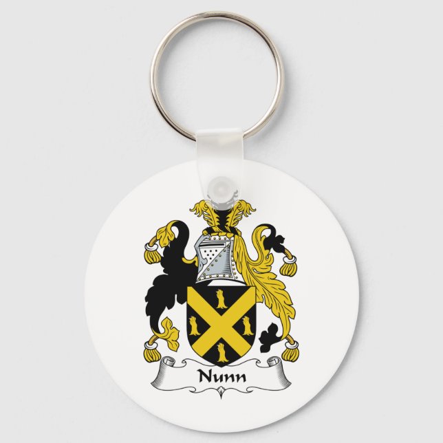 Nunn Familienwappen Schlüsselanhänger (Vorderseite)
