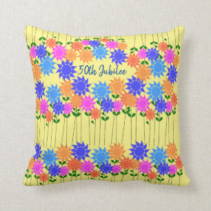 Nuns 50. Jubilee Blumenhandtuch Kissen