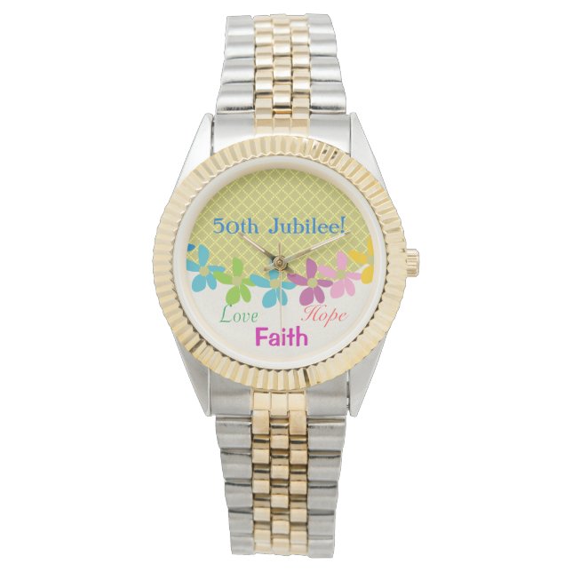 Nuns Golden 50. Jubilee Armbanduhr (Vorderseite)