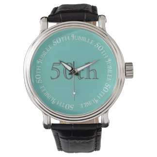 Nuns Golden Jubilee 50. Jubiläum Aquamarin Armbanduhr
