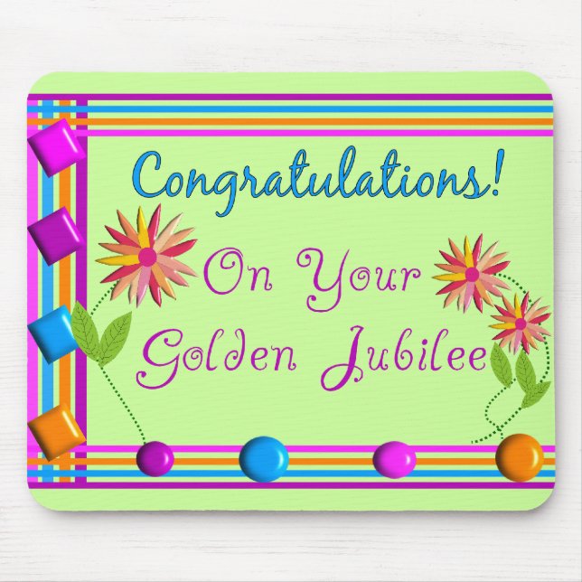 Nuns Golden Jubilee Geschenke Mousepad (Vorne)