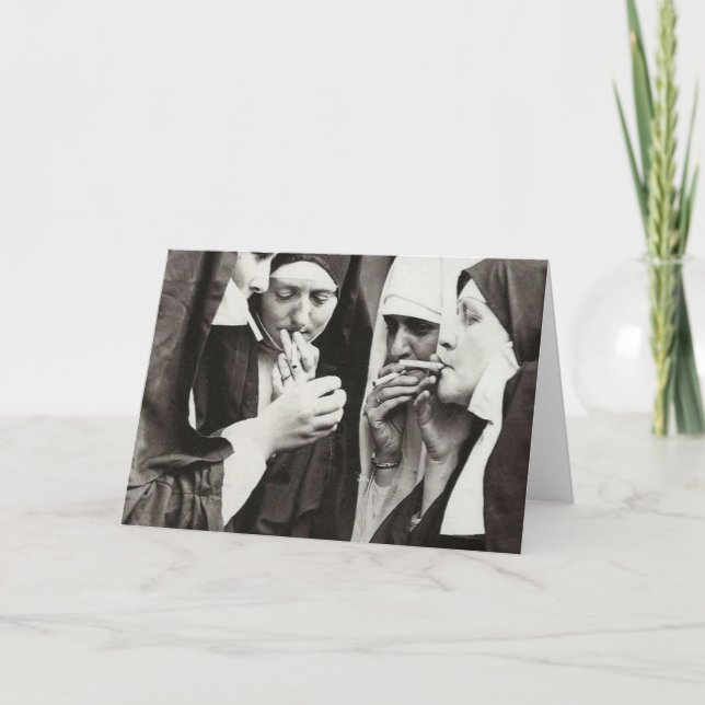 Nuns Smoking Karte (Vorderseite)