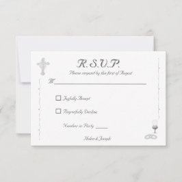 Nuptial Grace Catholic Wedding Response Card RSVP Karte