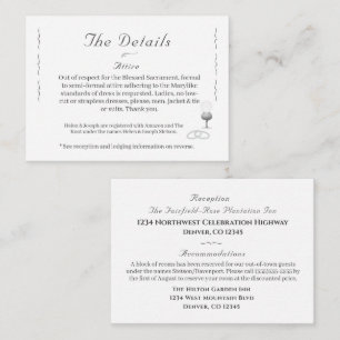 Nuptial Grace Katholische Hochzeit  Begleitkarte